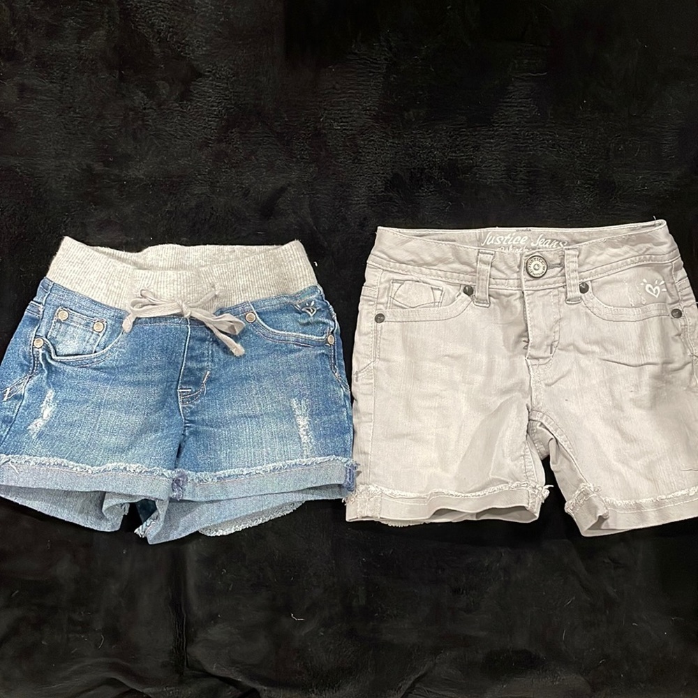 justice shorts and jeans